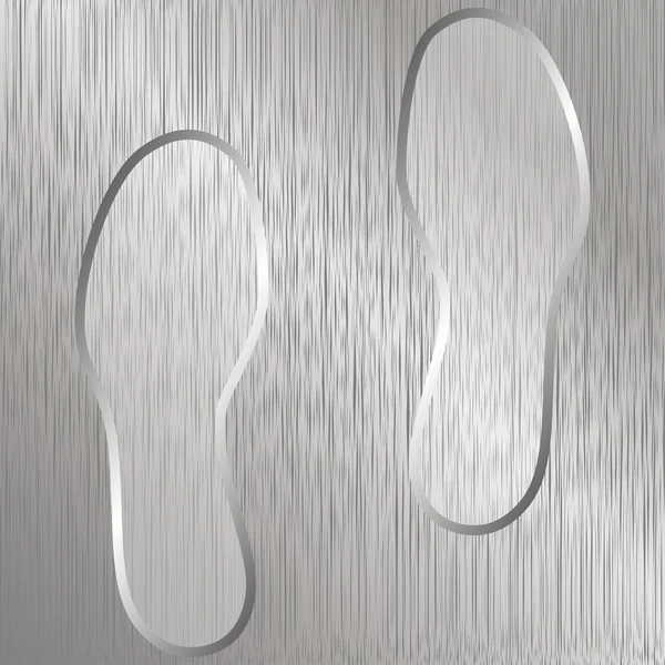 Traces d'empreintes de chaussures — Image vectorielle