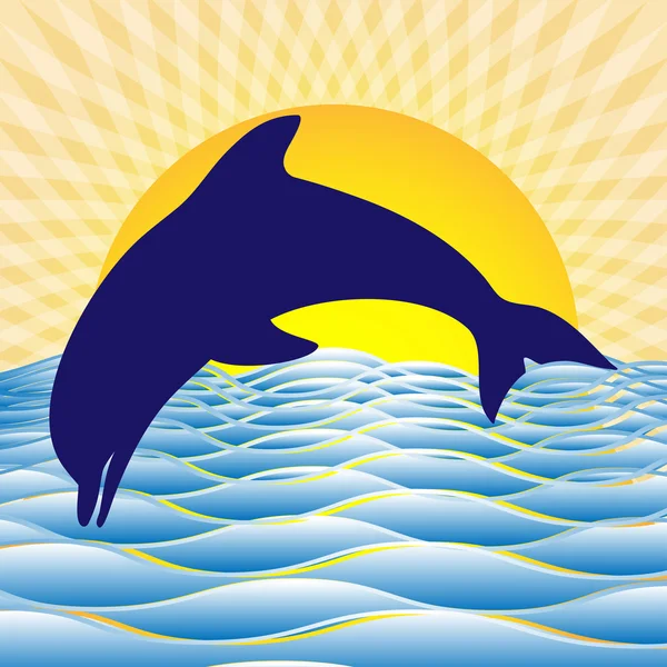 Delfin — Stock vektor