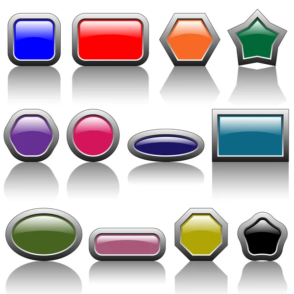 Colorful buttons — Stock Vector