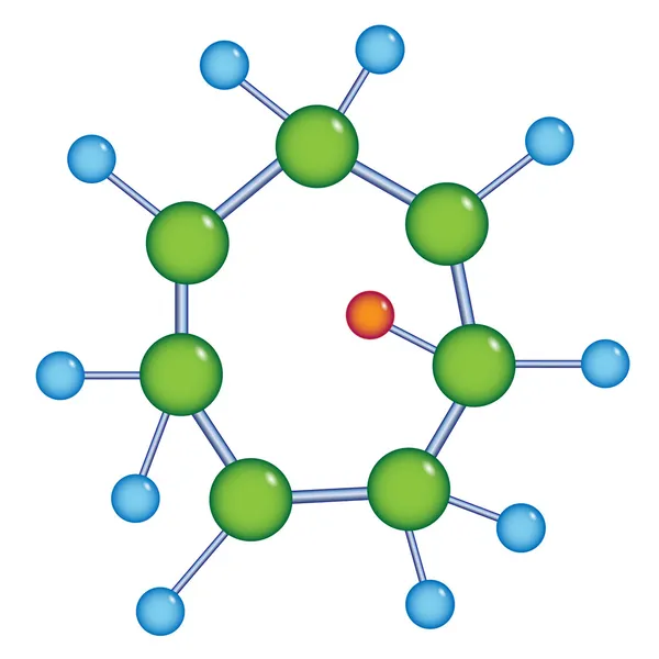 Estructura molecular — Vector de stock