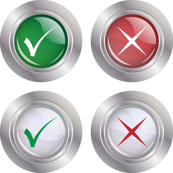 Кнопки Позначка-кнопку "Скасувати" — стоковий вектор
