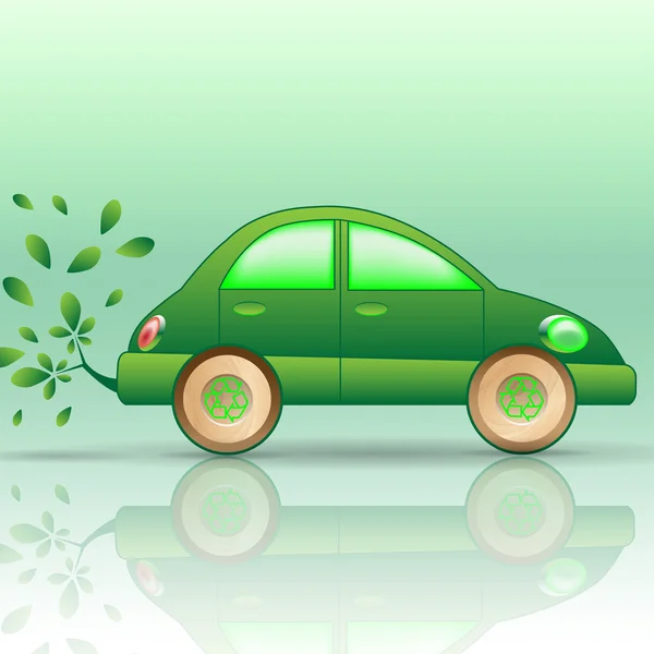 Ekologické auto — Stockový vektor
