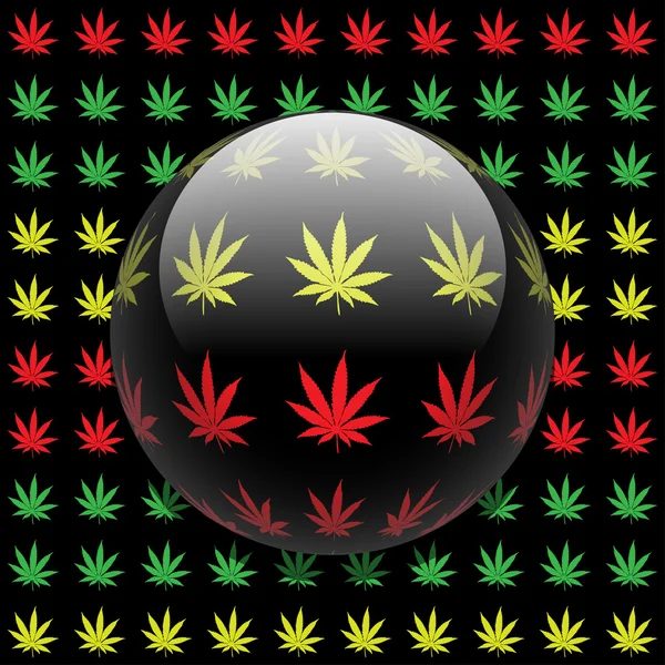 Contexte de la marijuana — Image vectorielle