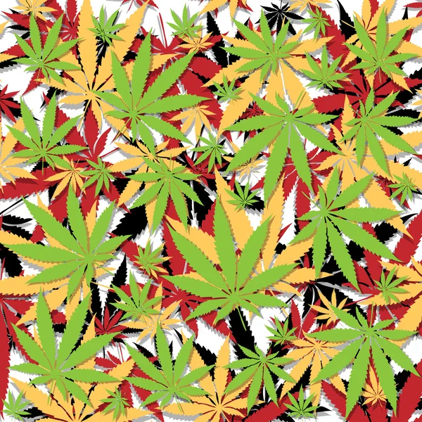 Fondo de marihuana — Vector de stock