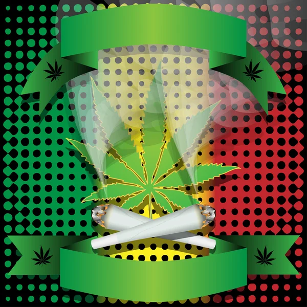 Marijuana-Cannabis-Joint — Stock Illustration Marijuana-Cannabis-Joint Vector Graphics
