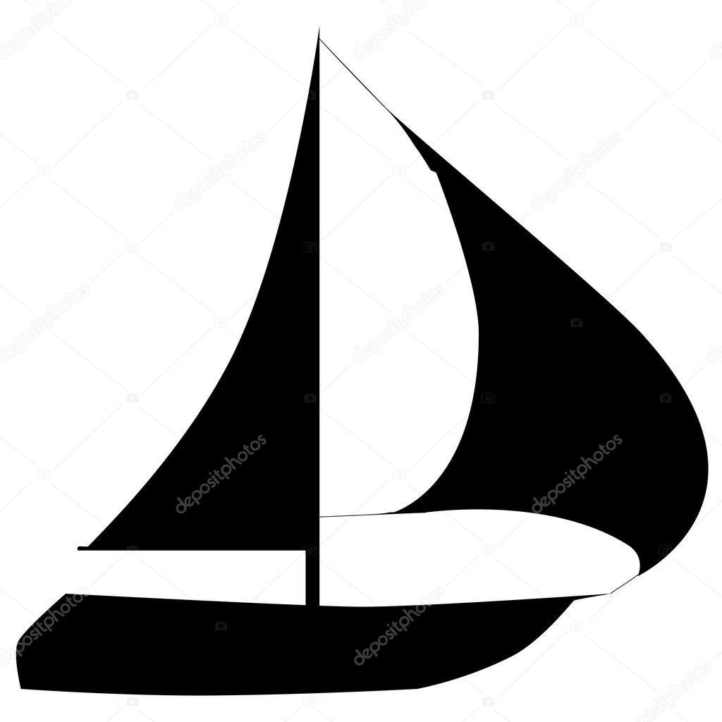 Boats on a white background