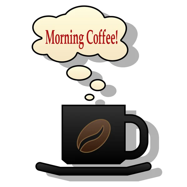 Café de la mañana — Vector de stock