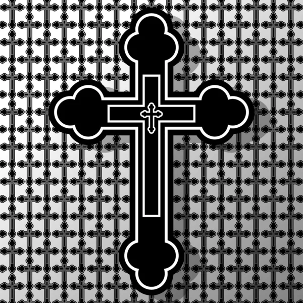 Cruz cristiana — Vector de stock