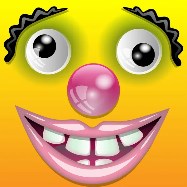 Le clown souriant — Image vectorielle