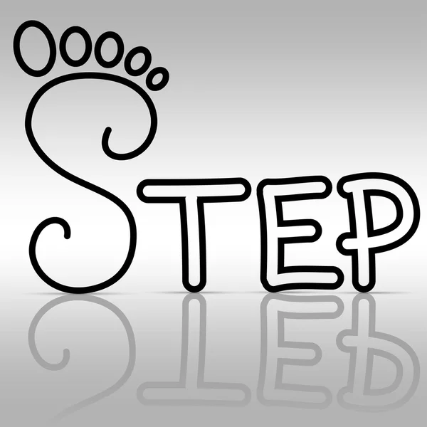 Krok — Stockový vektor