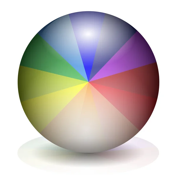 Palla colorata — Vettoriale Stock