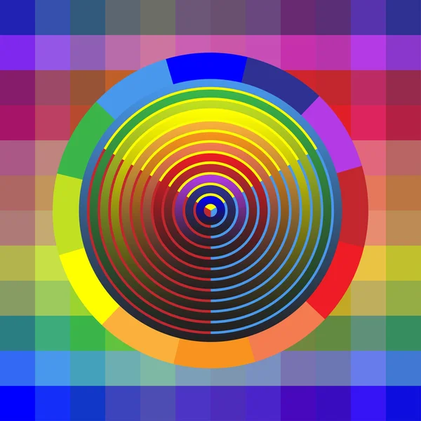 Цветное колесо — стоковый вектор