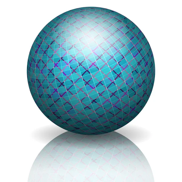 Blauer Ball — Stockvektor