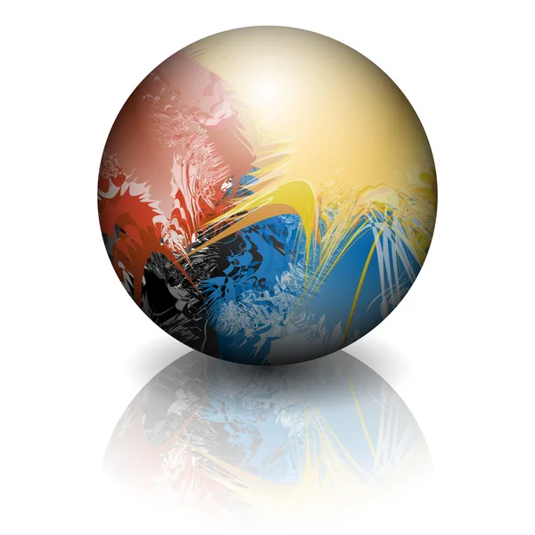 Färgglad boll — Stock vektor