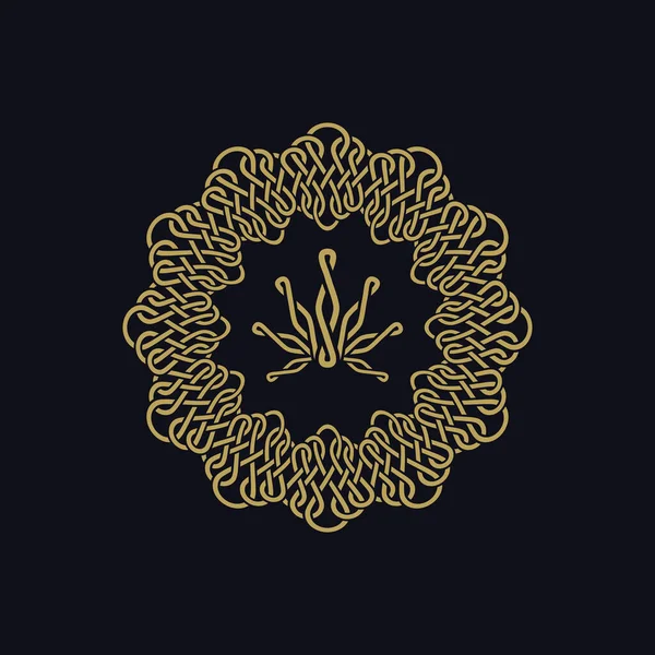 Marijuana Comme Logo Illustration Marijuana Comme Logo Sur Fond Bleu — Image vectorielle