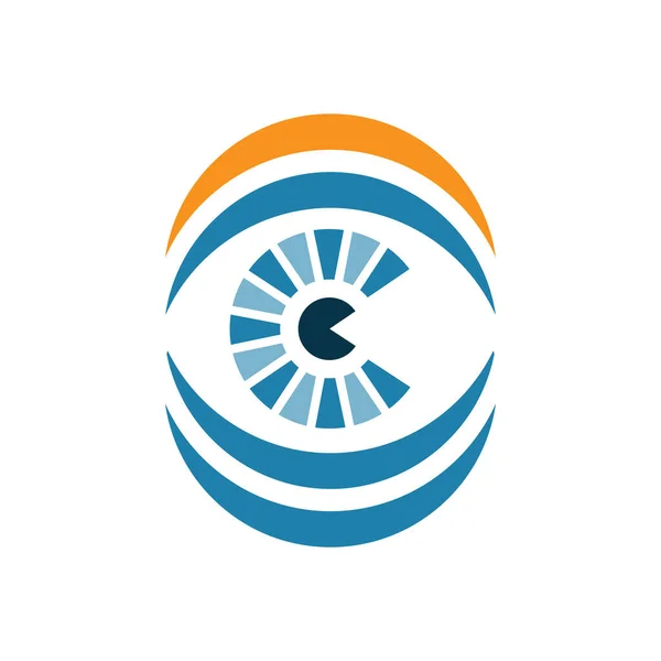 Eye Logo Design Illustration Eye Logo Design White Background — Vector de stock