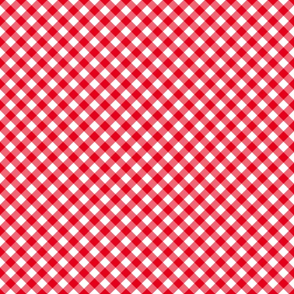 Pola merah dari kain meja mulus - Stok Vektor