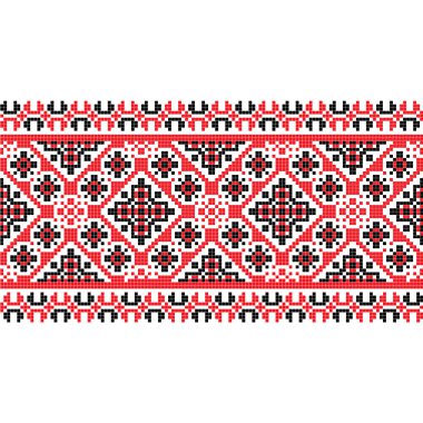 Ulusal desen kumaş dokusu yatay