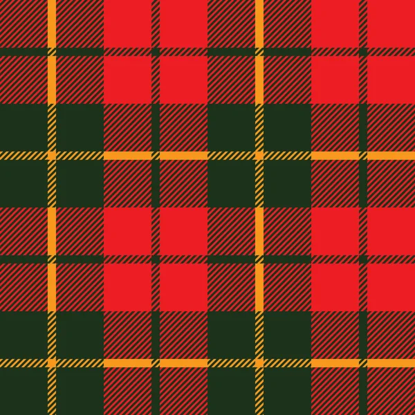 Tartan stof textuur in een vierkante patroon naadloze — Stockvector