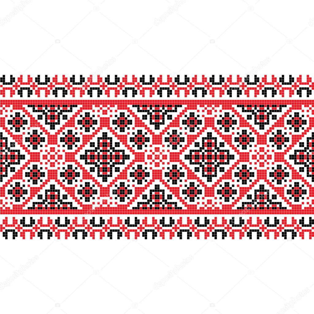 National pattern fabric texture horizontal