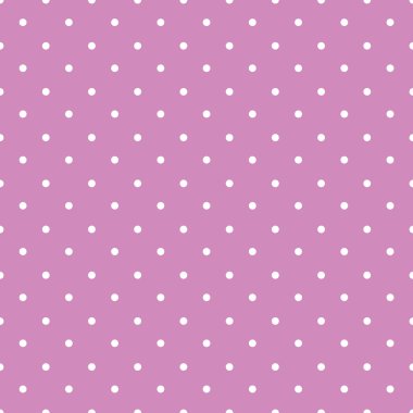 pembe polka kumaş beyaz küçük noktalar sorunsuz pat ile