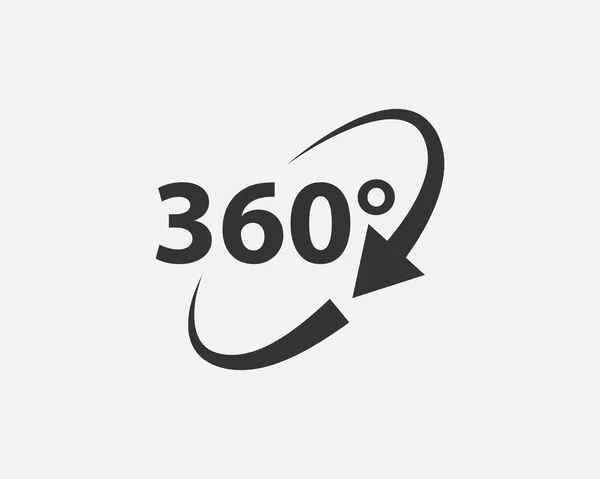 360 아이콘 사이트 디자인 모바일 기호와 — 스톡 벡터