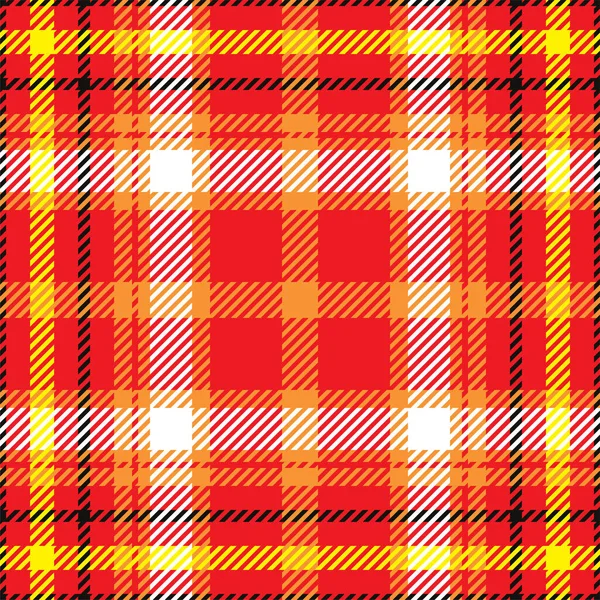 Plaid Pattern Seamless Check Fabric Texture Stripe Square Background Vector — Stock Vector