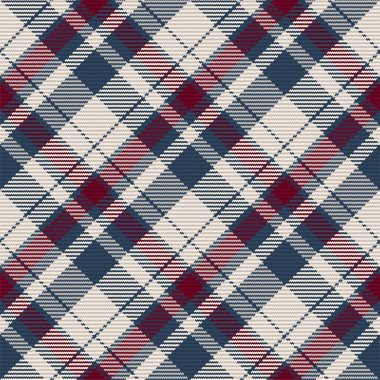 İskoç ekosesinin kusursuz deseni. Kumaş dokusunu kontrol ederek tekrarlanabilir arkaplan. Çizgili tekstil izinin düz vektör arkaplanı.