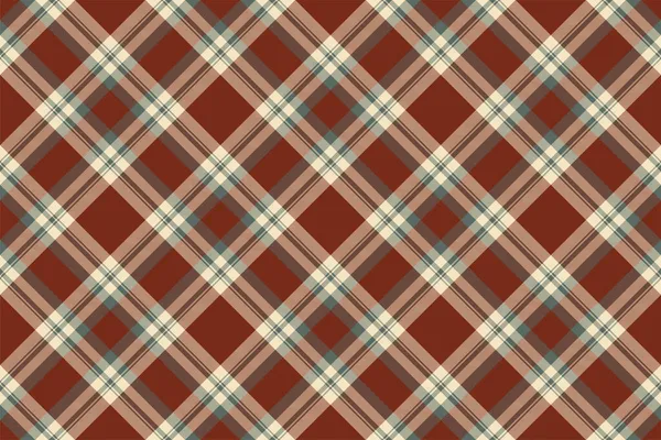 Plaid Pattern Seamless Check Fabric Texture Stripe Square Background Vector — Stock Vector