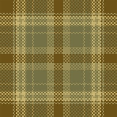 Piksel arkaplan vektör tasarımı. Modern, pürüzsüz desenli ekose. Kare kumaş. Tartan İskoç tekstili. Güzellik rengi süsleri..