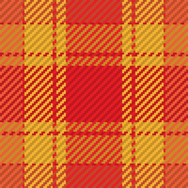 Seamless Pattern Scottish Tartan Plaid Repeatable Background Check Fabric Texture — Stock Vector