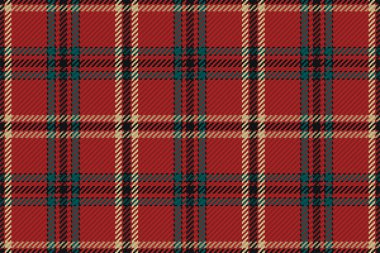 Kırmızı Yeşil Noel Tartanı ve Ekose Vektör Örnekleri. Rustik Xmas Arkaplanı