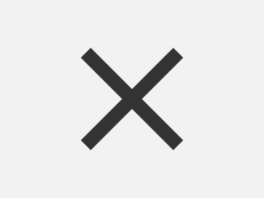 Simge vektör işaretini kapat. Sembol web tasarımını iptal et. Hata, engelleme, kaçınma veya yanlış veri düğmesi.