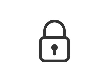 Simge vektör işaretini kapat. Sembol asma kilit web tasarımını iptal et. Hata, engelleme, kaçınma veya yanlış veri düğmesi.