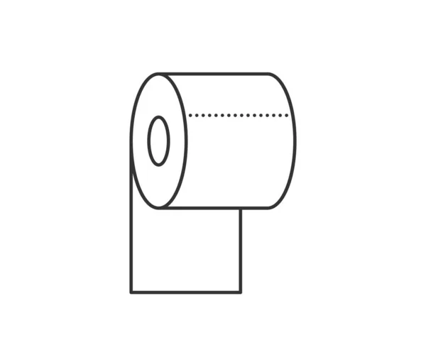 Toilettenpapier Ikone Vektorbad Illustration Hygiene Sauberes Symbol Für — Stockvektor