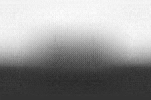 Black White Gradient Halftone Background Comics Style Vector Seamless Pattern — Stock Vector