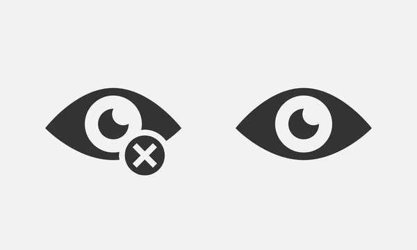 Passwort Symbol Anzeigen Augensymbol Vektor Vision Versteckt Sich Vor Dem — Stockvektor