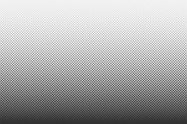 Siyah-beyaz yarım ton arkaplan. Çizgi roman biçimi vektörsüz desen
