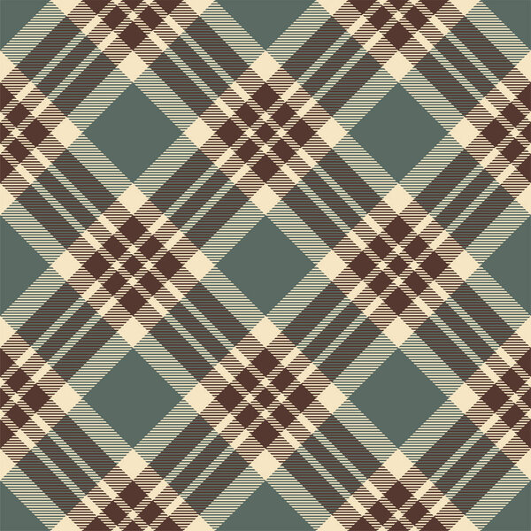 Plaid seamless pattern. Stripe fabric texture. Check square background. Tartan vector textile design.