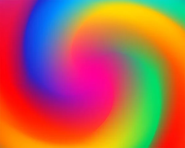 Luminoso Colore Arcobaleno Vortice Sfondo Astratto Vettore Torsione Disegno Carta — Vettoriale Stock