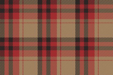 İskoç ekosesinin kusursuz deseni. Kumaş dokusunu kontrol ederek tekrarlanabilir arkaplan. Çizgili tekstil izinin düz vektör arkaplanı.