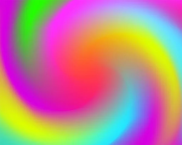 Bright Rainbow Color Swirl Abstract Background Vector Twist Wallpaper Design — Stock Vector