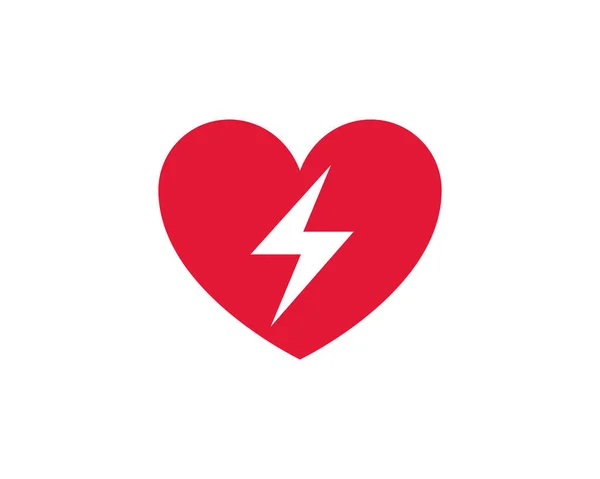Heart Health Care Vector Icon Cardio Medicine Symbol Cardiology Illustration — Stockvektor