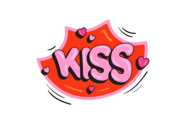 Çizgi roman stili vektör etiketi. Kabarcık etiketi, çizgi roman için kelime yazılı konuşma etiketi. Mizah balonu çizimi.