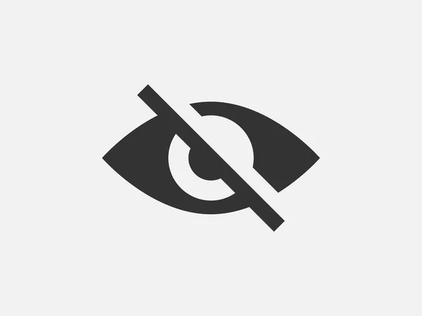 Passwort Symbol Anzeigen Augensymbol Vektor Vision Versteckt Sich Vor Dem — Stockvektor