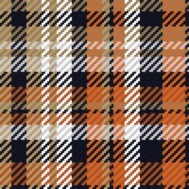 İskoç ekosesinin kusursuz deseni. Kumaş dokusunu kontrol ederek tekrarlanabilir arkaplan. Çizgili tekstil izinin düz vektör arkaplanı.