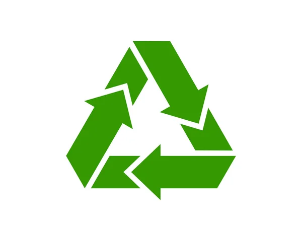 回收箭头三角形图标 环保循环利用标志 病媒环境标记 — 图库矢量图片