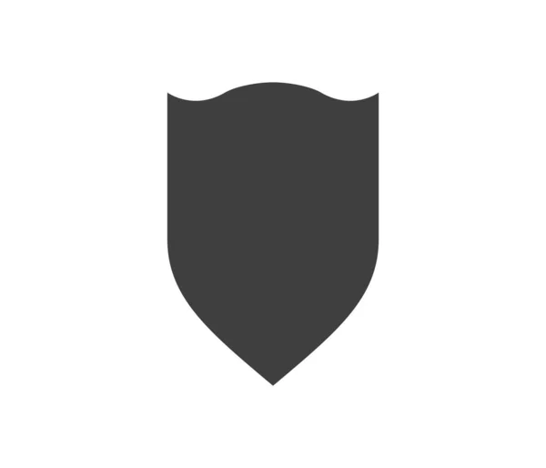 Escudo Logo Blanco Negro Garantía Insignia Símbolo Guardia Icono Vector — Vector de stock