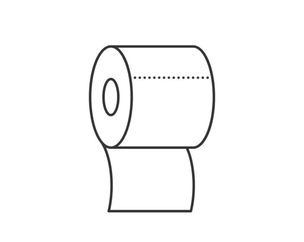 Toilettenpapier Ikone Vektorbad Illustration Hygiene Sauberes Symbol Für — Stockvektor