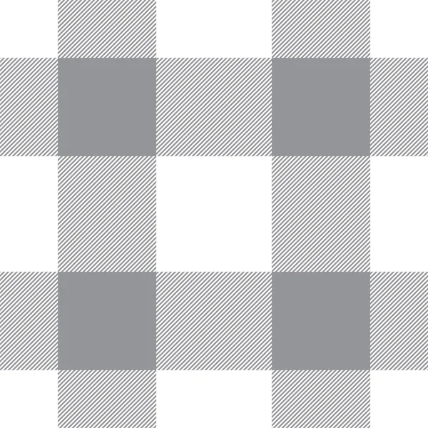 Motif Carreaux Sans Couture Noir Blanc Vérifiez Texture Tissu Conception — Image vectorielle